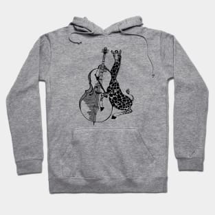 SEEMBO Giraffe Playing Cello Musician Cellist Music Fun Band Hoodie